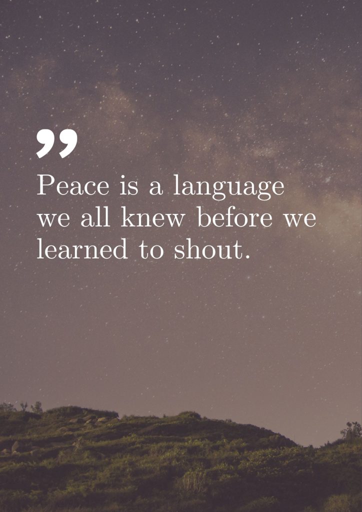 Peace in the World Quotes