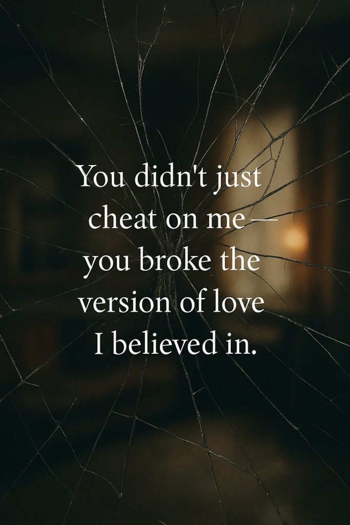 Short Painful Message to a Cheating Husband