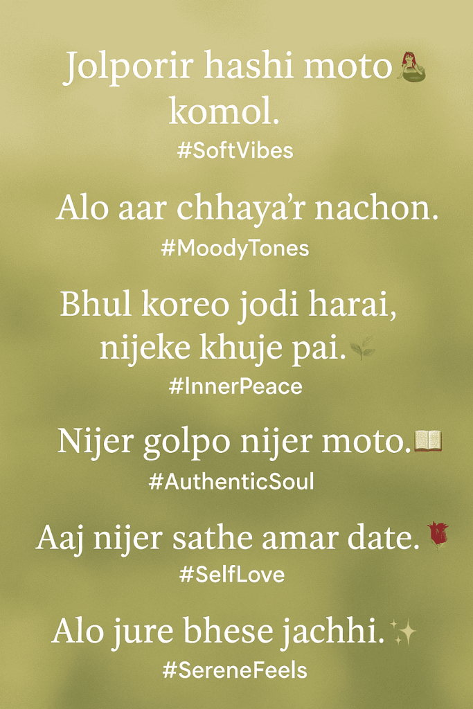 Aesthetic Bengali Captions for Instagram Posts