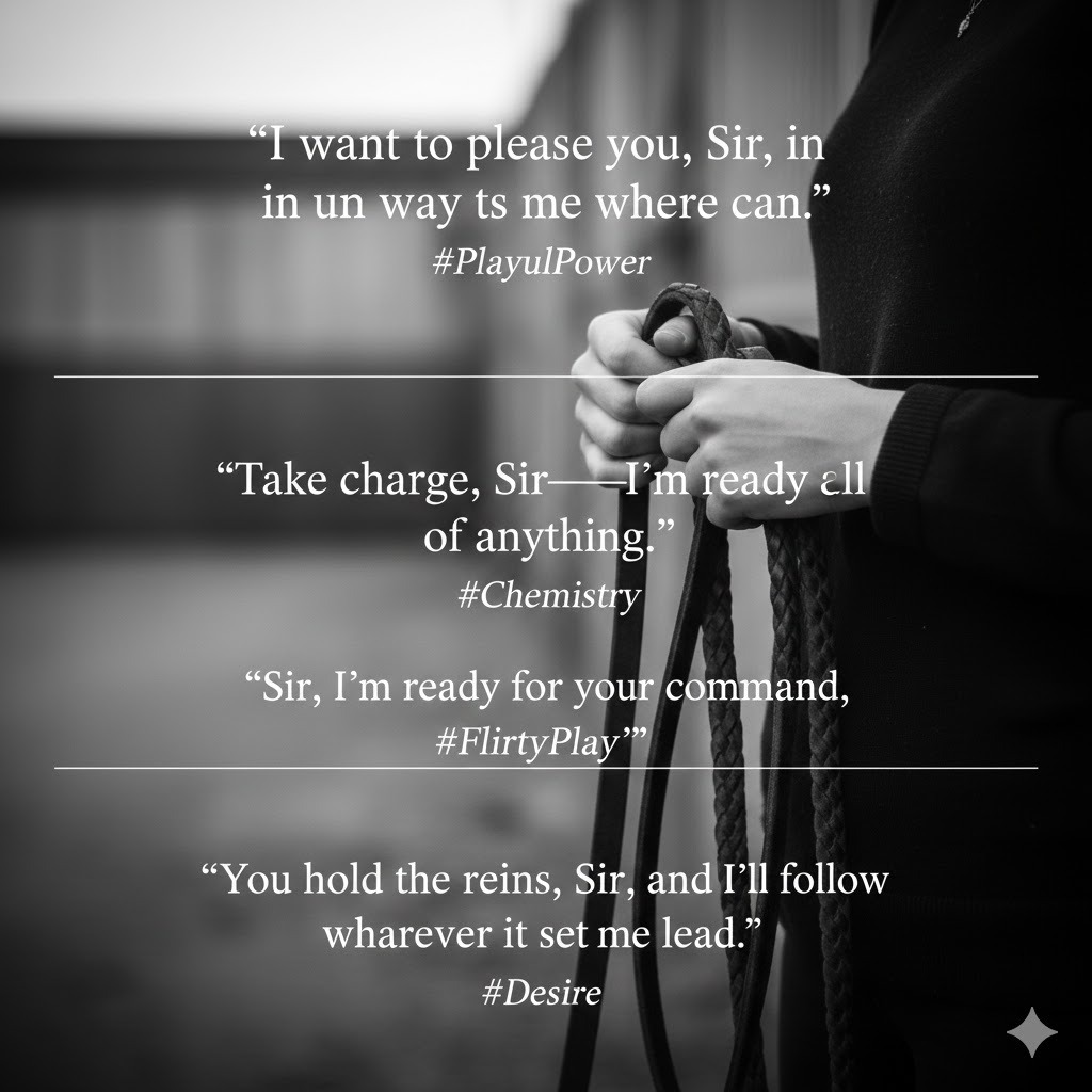 Flirty Sir Sub Quotes