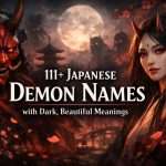 111+ Japanese Demon Names with Dark, Beautiful Meanings