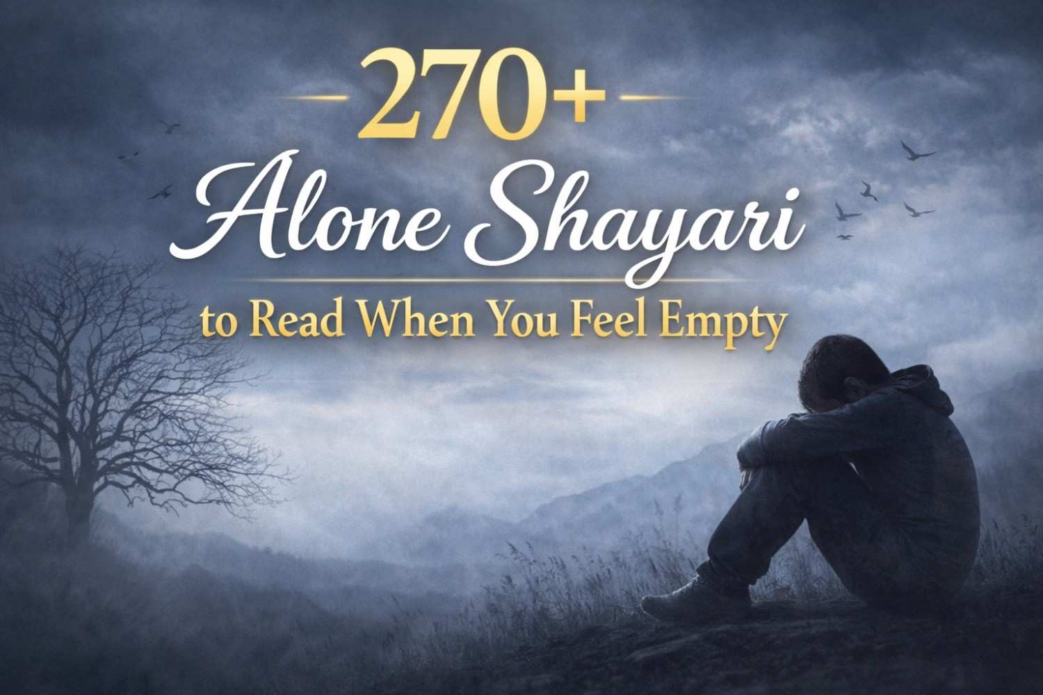 270+ Alone Shayari to Read When You Feel Empty