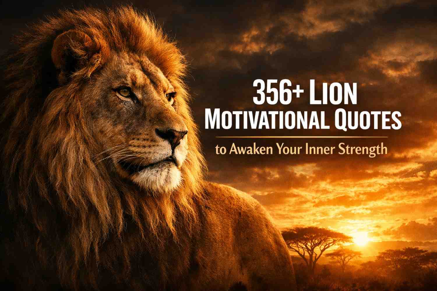 356+ Lion Motivational Quotes to Awaken Your Inner Strength