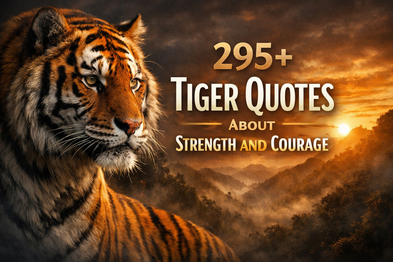 295+ Tiger Quotes About Strength and Courage