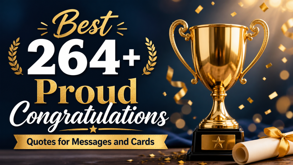 Best 264+ Proud Congratulations Quotes for Messages and Cards - The ...
